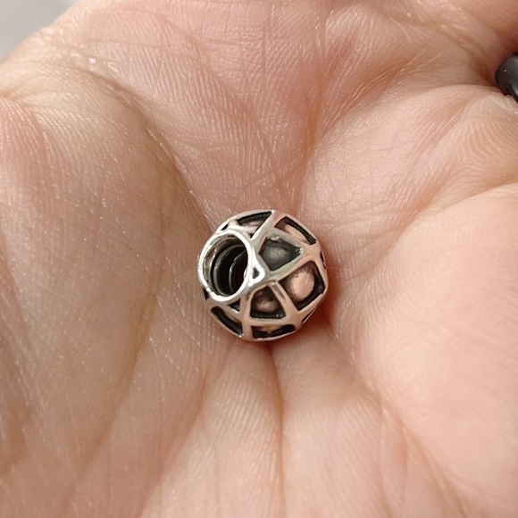 Silver Web Charm Bead for Pandora Bracelet - Picture 5 of 8